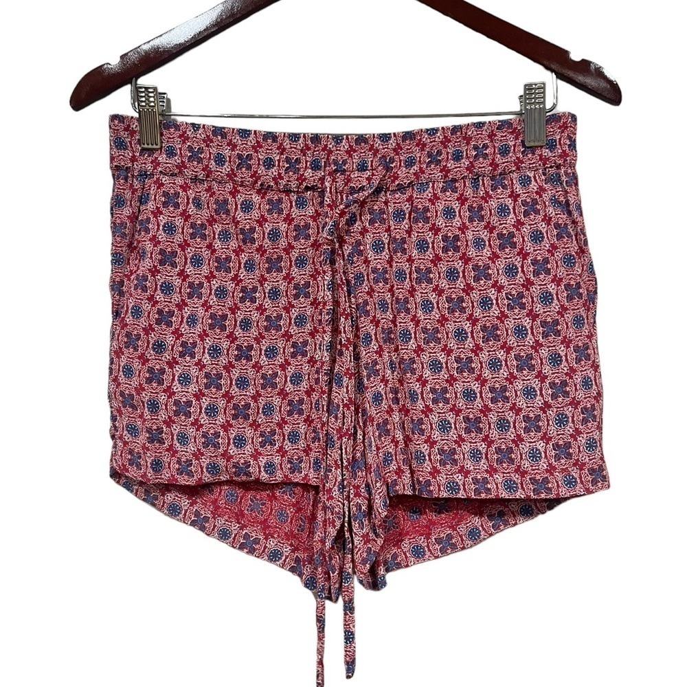 Kut From The Kloth Size 2 Red Drawstring Pull On Shorts Flowy Elastic Waist